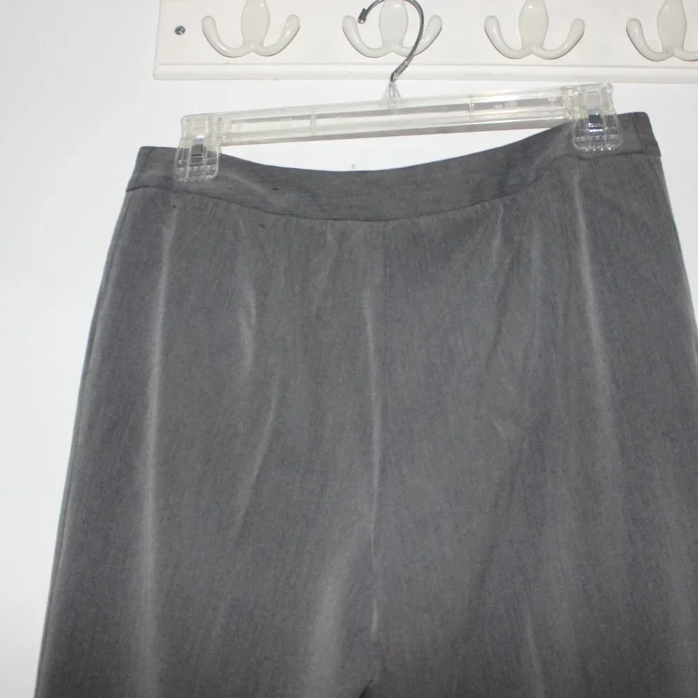 💟 Liz Claiborne Gray Audra Dress Trousers Pants Size 4 Regular